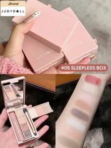 Judydoll Paletka na obočí All-in-One přenosný pudr cestovní make-up sada Multifunkční řasenka Blush Contouring