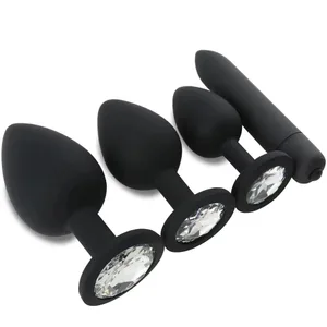 Soft Silicone Anal Butt Plug Men Prostate Massager Adult Gay Products Ass Stuffed Mini Bullet Vibrator Sex Toy for Couples Goods