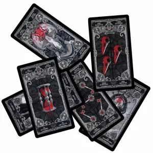 10,3 * 6 см XIII Dark Tarot карталары палубалық тақта ойыны Ағылшынша жұмбақ болжау тағдыры