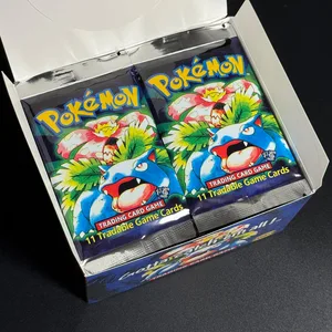 1ª edição conjunto base 1999 booster pack tcg base conjunto ilimitado cartas de jogo pokemon charizard blastoise venusaur ptcg colecionável