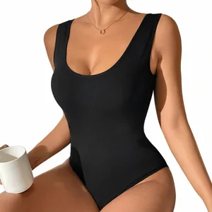 Bodysuit para mulheres yoga terno ginásio wear das mulheres esportes sem mangas conjunto desportivo uma peça apertado bodysuits roupas de treino