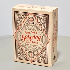 RWS Playing Card Deck: 9*6cm 78-Card Poker Deck na Isinalarawan sa RWS Images Pinagsasama ang Tarot at Playing Card na Doble-embossed