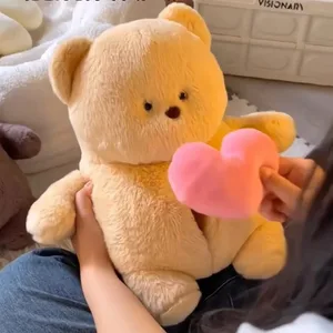 Plush Confession Bear Talking Doll Nakatagong Recording Stuffed Animal Super Soft Bear Kasamang Laruang Natutulog na Regalo