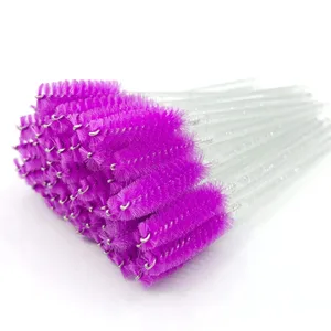 Disposable Eyelashes Brushes Crystal Diamond Handle Lash Brush Eyebrow Mascara Wands Eyelash Extension Supplies Makeup Tools
