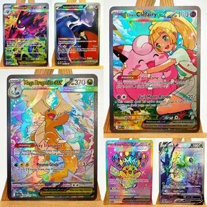 Pokémon PTCG ASC Gengar Dragonite Celebi Brinquedos Hobbies Passatempo Colecionáveis ​​Jogo Coleção Anime Cartões