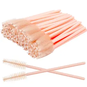 50 Pcs For Grafting Lashes Extension Women Makeup Brush Tools Disposable Nylon Mascara Wand Applicator Eyelash Brushes