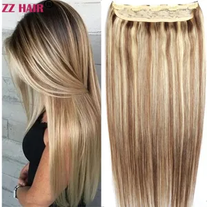 100% Brazilian Human Remy Hair Extensions 16"-24" 1Pcs Set 100g-200g One Piece 5 Clips In Natural Straight