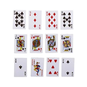 Accesorii pentru case de păpuși 1:12 Mini cărți de poker Casă de păpuși în miniatură Jocuri în miniatură Poker Mini cărți de joc Cărți de joc de poker