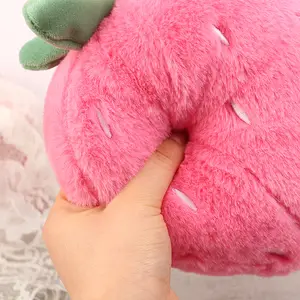 Super Soft Strawberry Pillow Toy Creative Lightweight Cute Strawberry Pillow Doll Home Decorative Doll Ornaments for Girls Gift