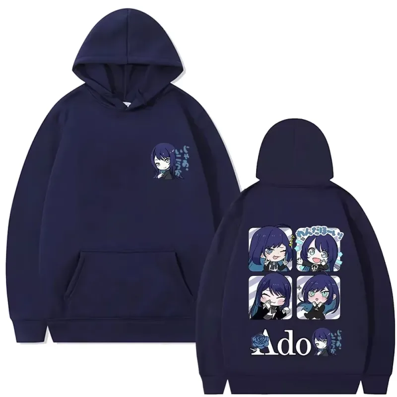 Roztomilý Kawaii Ado Kreslený styl Mikiny s kapucí Fanoušci Dárek Pánské Dámské Neformální mikina Velké velikosti Unisex Mikiny s kapucí v japonském stylu
