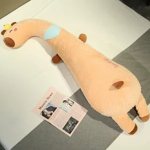 Mahabang Animal Body Pillow Soft Dot Plush Sleeping Pillow Cute Cartoon Doll Side Sleeper Leg Pillow Bed Cushion Home Decor Gift