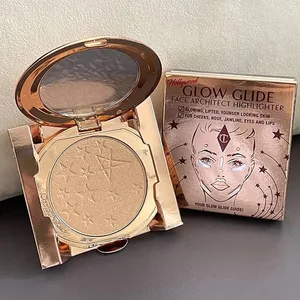 Charlotte Tilbury Starlight en pols compacte i corrector de cobertura mitjana a completa il·luminador impermeable hidratant acabat rosat