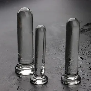 Átm. 2/2,5/3 cm Üveg Műpénisz Üveg Anális Dugó Hosszú Üveg Szexjátékok Sima felületű Szíj Anális Műpénisz Butt Plug Női Intim játékok