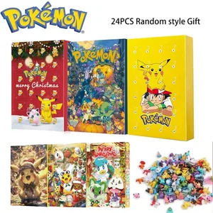24 Teile/satz Pokemon Weihnachten Adventskalender Nette Pikachu Charizard PVC Kleine Anime Figur Überraschung Box Geburtstag Halloween Geschenk