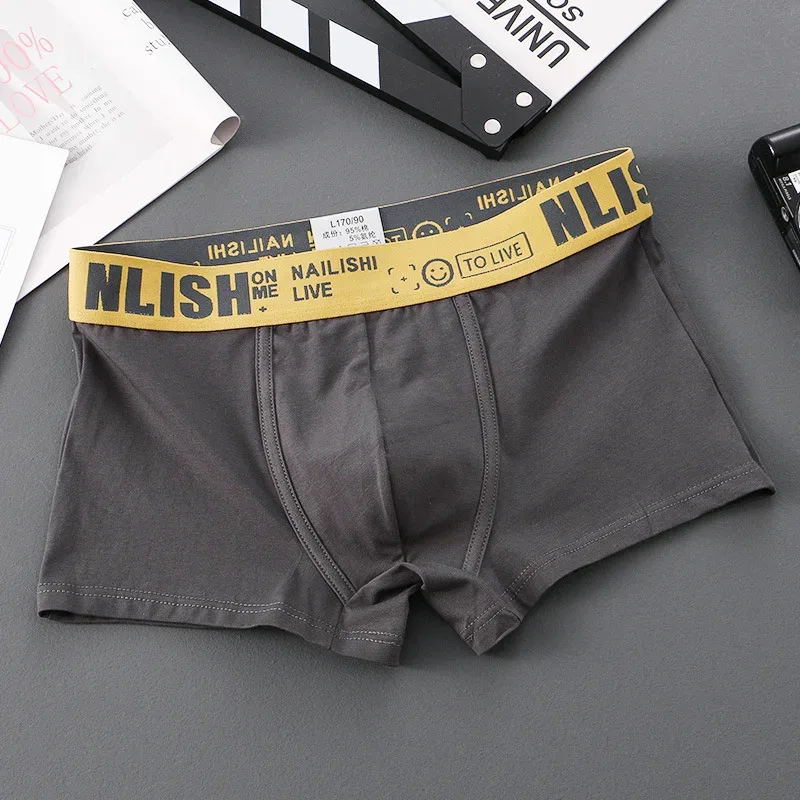 [Bloom the love] Marca Solid 1 pz/3 pz Boxer Uomo Intimo Cotone Boxershort Mens Boxer Uomo Cuecas Masculina Taglia M-3XL nl-112