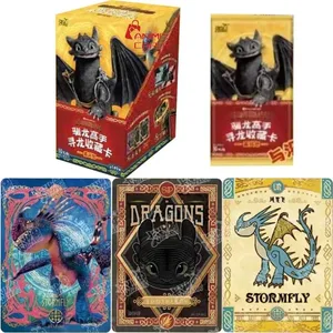 Resmi Asli KAYOU Cara Melatih Kartu Naga Anda Paket Pengendara Angin Perburuan Naga Hadiah Koleksi Anak-anak Anime Kartun Film