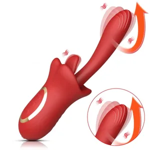 10 Speed Thrusting Vibrator for Women 3 Tongue Licking Modes G Spot Clitoris Massager 100% Waterproof Adult Sex Toys