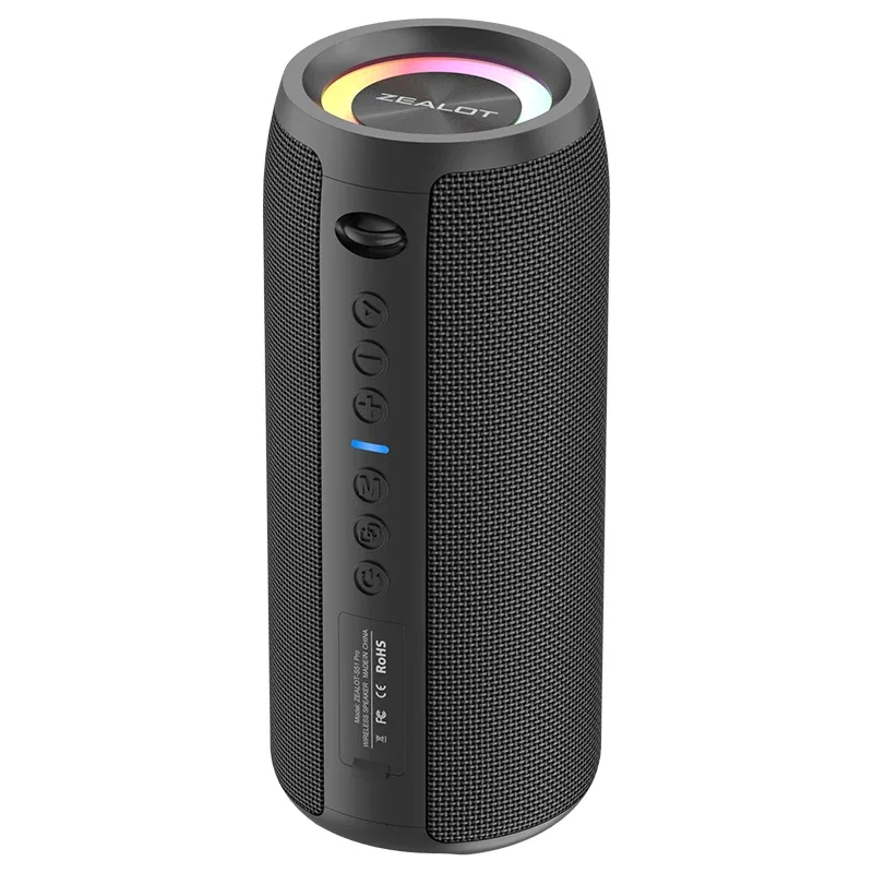 Zealot-S51Pro 40W உயர்-பவர் புளூடூத் ஸ்பீக்கர் 3D ஸ்டீரியோ பாஸ் புளூடூத் ஸ்பீக்கர் போர்ட்டபிள் IPX5 நீர்ப்புகா பொருத்தமான TWS பூம் பாக்ஸ்