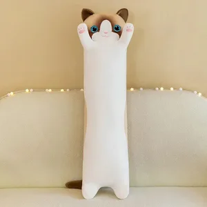 Cute 50/70cm Cat Plush Toy Squishy Soft Sleeping Throw Pillow Creative Lovely Stuffed Animal Birthday Gifts