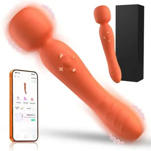 Smart APP Wireless AV Magic Wand Vibrator قدرتمند G Spot Clit Stimulator زنانه USB قابل شارژ ضد آب اسباب بازی جنسی بزرگسالان
