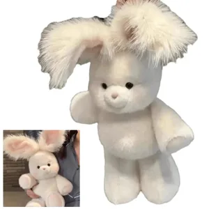 Bagong Disenyo ng Soft Rabbit Stuffed Animal Plush Pillow Cute 17.7inch Stuffed Animals Plush Emotional Support na may Mahabang Tainga na Plush Toy