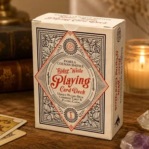 RWS Playing Card Deck: 78-Card Poker Deck na Isinalarawan sa RWS Images Pinagsasama ang Tarot at Playing Cards 9*6cm Doble-embossed