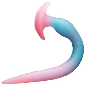 Plugues anais de tentáculos longos de silicone líquido macio adequados para todos os jogadores como um brinquedo sexual adulto dispositivo de estimulação vaginal e anal