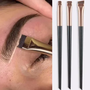 3pcs Blade Eyeliner Berus Berus Kening Mudah Alih Flat Fine Eyeliner Pensil Kontur Kening Berus Makeup
