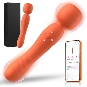 Smart APP Wireless AV Magic Wand Vibrator قدرتمند G Spot Clit Stimulator Sex Toy زنانه USB قابل شارژ ضد آب بزرگسالان