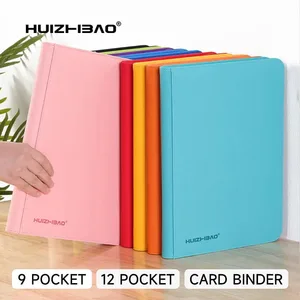 9/12 Pengikat Kartu Ritsleting Saku Album Kartu Perdagangan Kartu Pemuatan Samping Tahan Lama untuk Mtg Tcg untuk Pokemon untuk Yugioh untuk Sepak Bola
