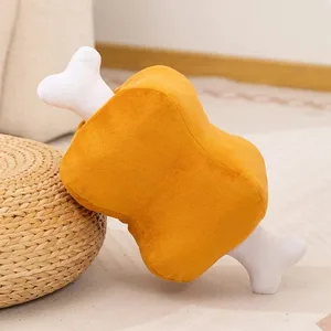 40cm Bone-In Meat Plush Bone Pillow Nakakatuwang Meat Desk Nap Pillow Stuffed Soft Doll Para sa Sleeping Sofa Cushion Room Decor
