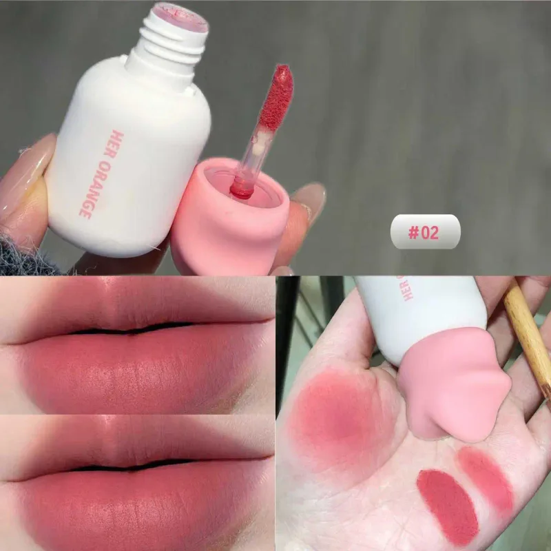 Herorange Soft Matte Lip Mud Non Drying Long Wear for Daily Commute Affordable Makeup
